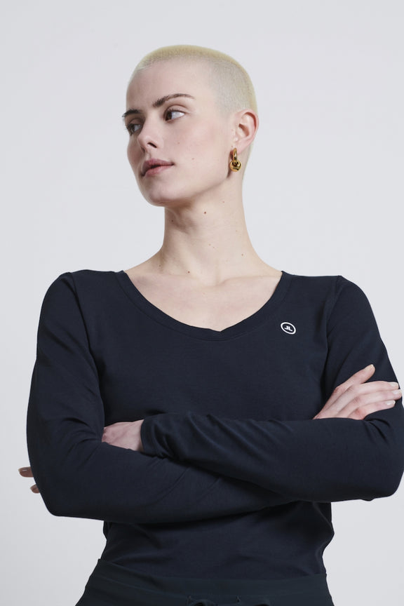 T shirt R Neck Easy Wear Organic Baumwolle | Blue