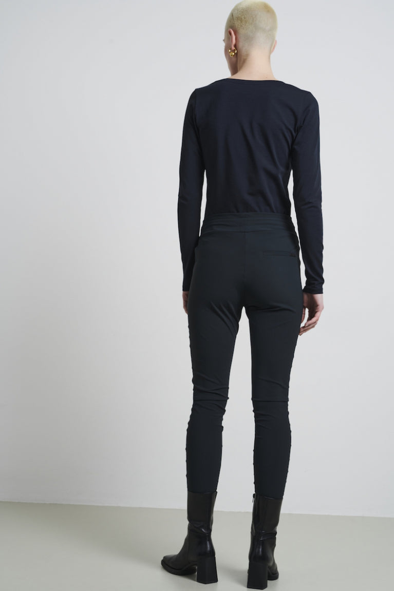 Broek Anna - Skinny fit Technical Jersey | Grigio Notte