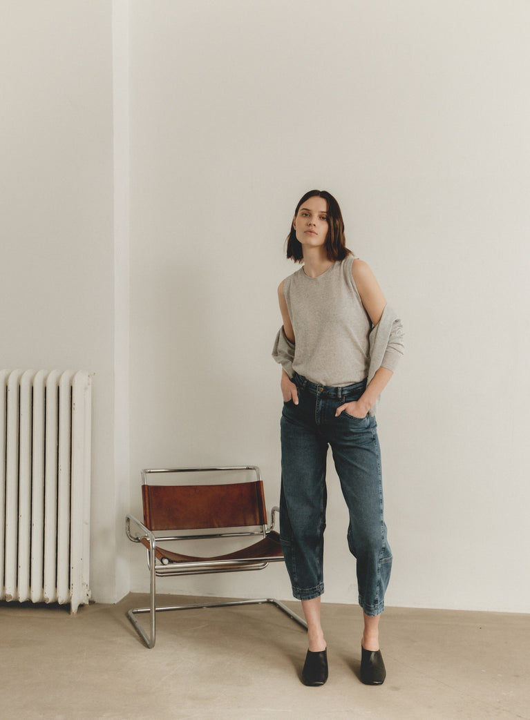 Fine Viscose Top 26061 | Silver