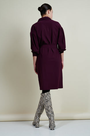 Dress Sabine Short Technical Jersey | Aubergine