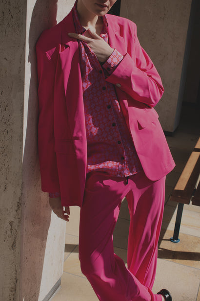 Lima Blazer Technical Jersey | Cyclamen