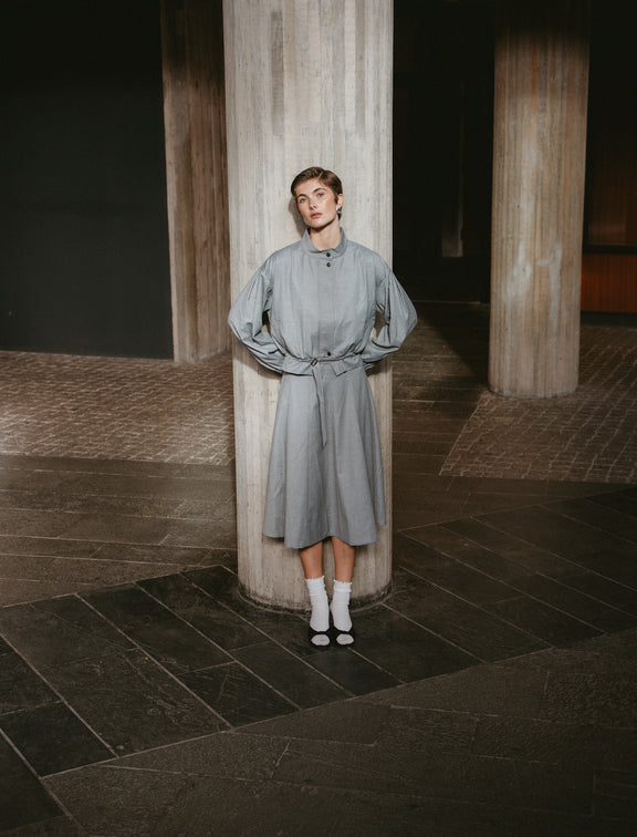 Mishele viscose skirt | Light grey