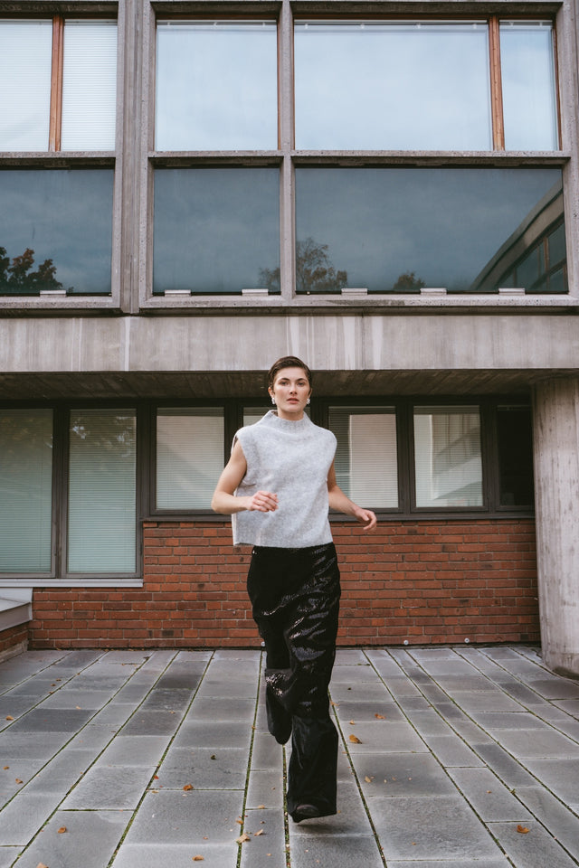 Pallina sequins skirt | Black