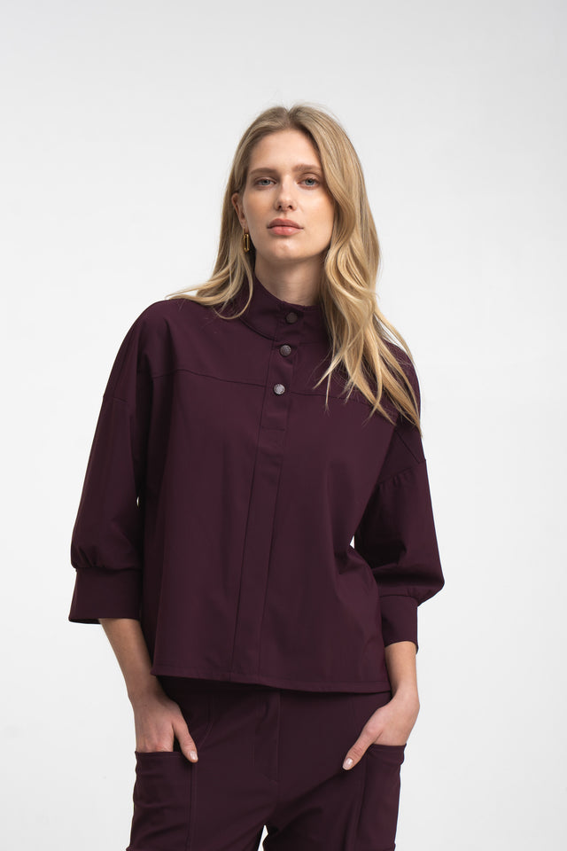 Angelika top technical jersey | Cherry