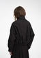 Awrora cotton pleated bomber jacket | Navy