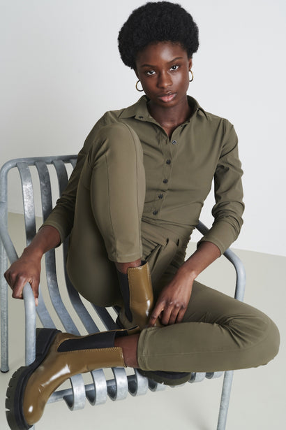 Jumpsuit Diana Easy Wear Technical Jersey | Legergroen