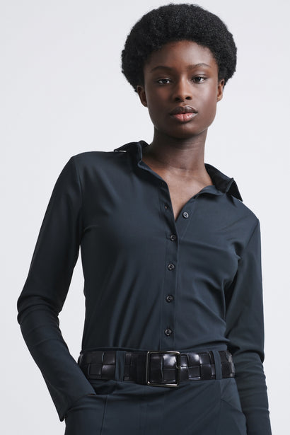 Jumpsuit Diana Easy Wear technischer Jersey | Nachtgrau
