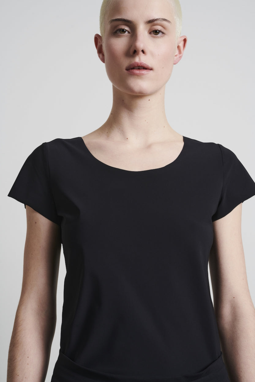 T shirt Sara easy wear Technical Jersey | Black