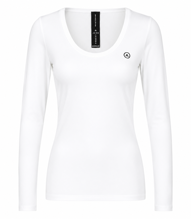 T shirt R Neck Easy Wear Organic Baumwolle | White