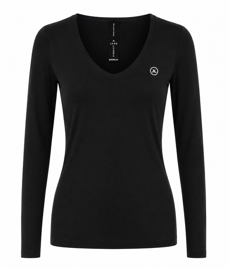 T shirt R Neck Easy Wear Organic Baumwolle | Black