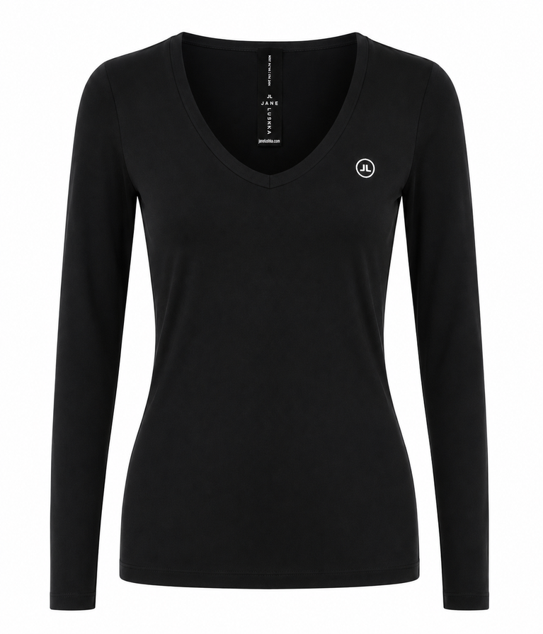T shirt R Neck Easy Wear Organic Baumwolle | Black