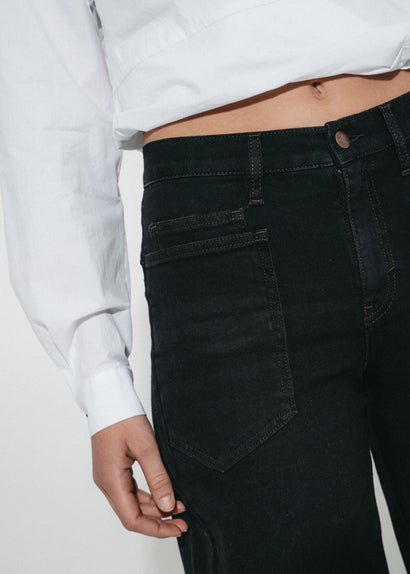 Jeans neri slouchy a barile | Nero