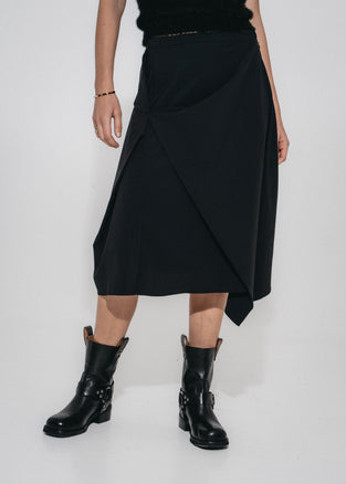 Nicole skirt Sensitive tech fabric | Black