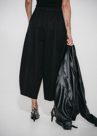 Pulse baggy lyocell pants | Black