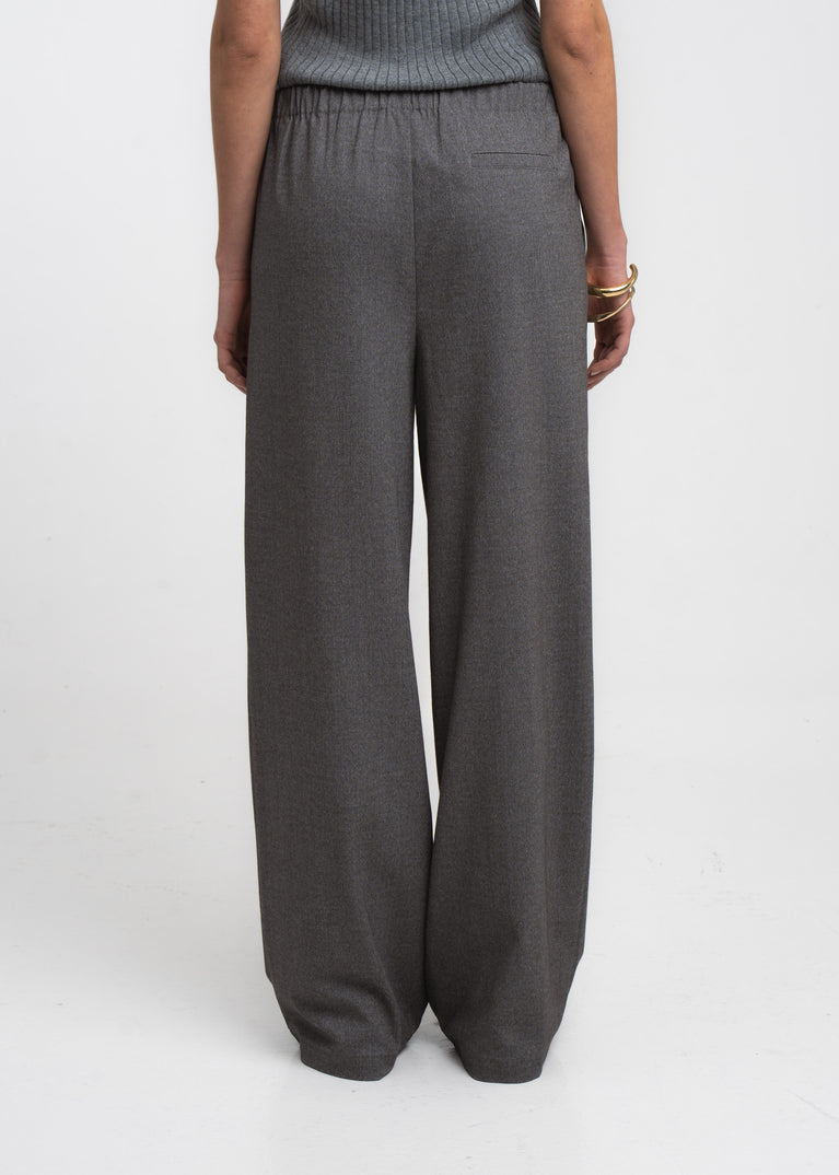 Raven viscose blend pants | Grey