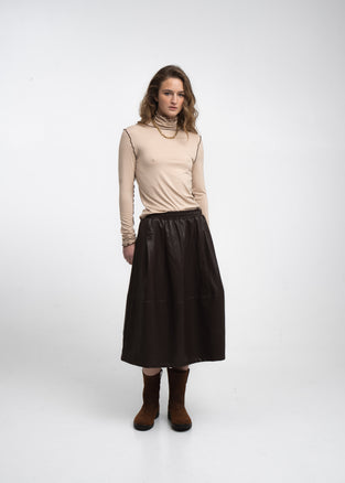 Janice viscose top | Capuccino