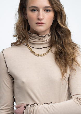 Janice viscose top | Capuccino