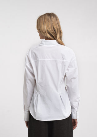 Maele poplin blouse | White