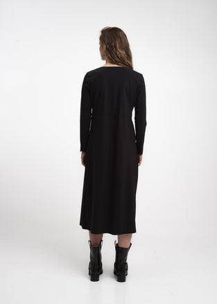Anita dress technical jersey | Black