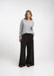 V-neck dyed viscose pullover NB2310 | Light Grey
