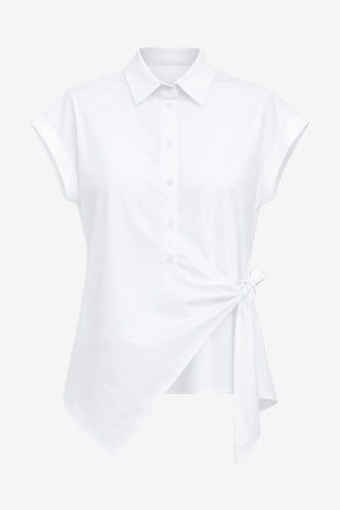 Aston blouse technical jersey | White