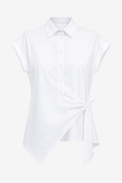 Aston blouse technical jersey | White