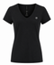 T shirt V Neck Easy Wear Organic Katoen | Black