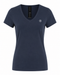 T shirt V Neck Easy Wear Organic Katoen | Blue